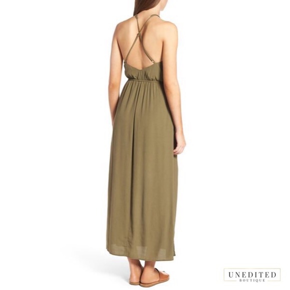 🆑 Palm Leaf Maxi Dress - Picture 2 of 6